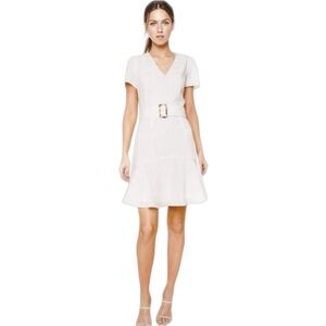 Sugarlips Call Me Maybe Belted White Mini Dress. NWT!